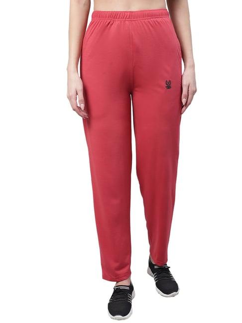 vimal jonney pink regular fit mid rise trackpants