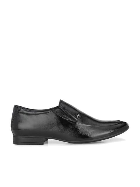 hitz men's black formal loafers