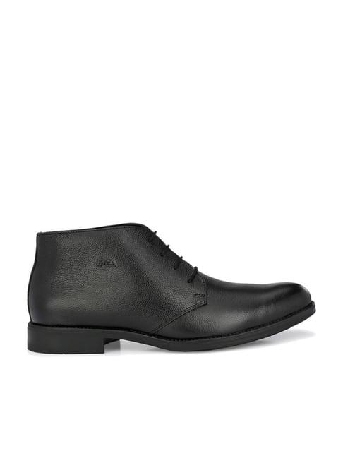 hitz men's black derby boots