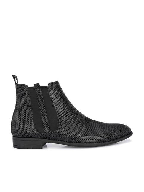 hitz men's black chelsea boots