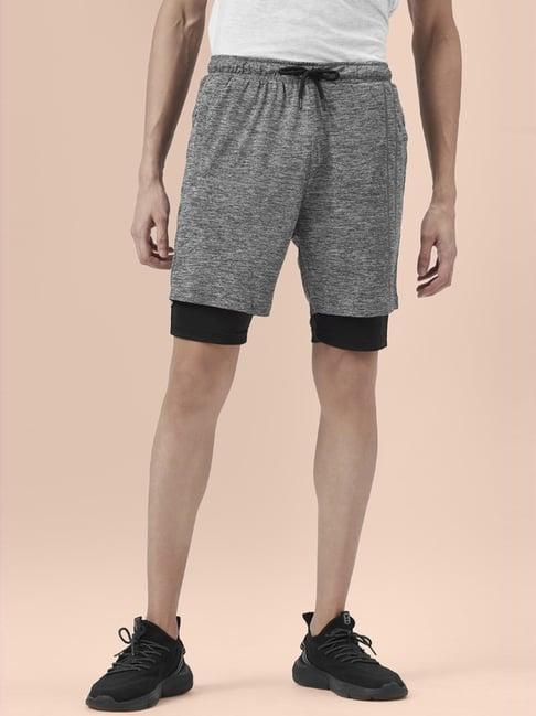 ajile by pantaloons black slim fit texture shorts