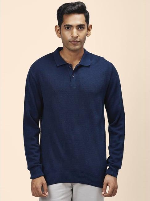 byford by pantaloons blue regular fit sweaters