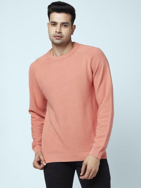 byford by pantaloons coral cotton regular fit sweaters