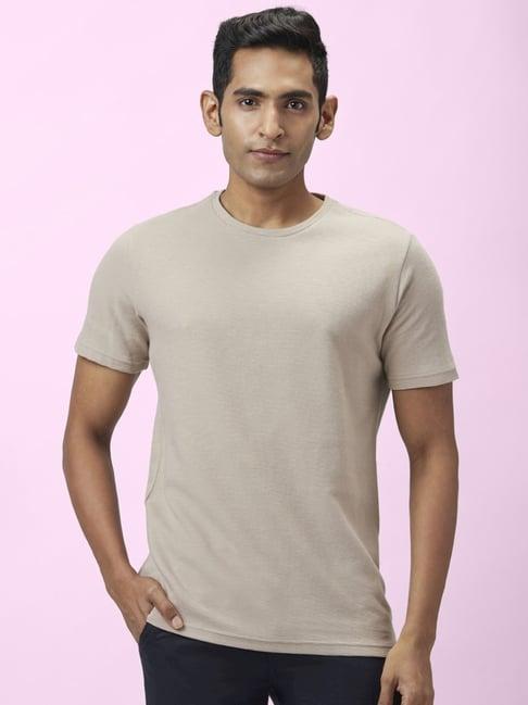 byford by pantaloons khaki slim fit t-shirt