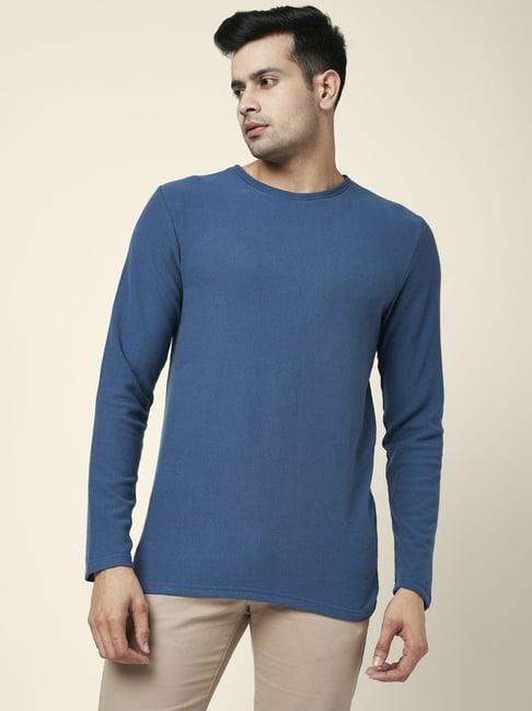 byford by pantaloons blue slim fit t-shirt