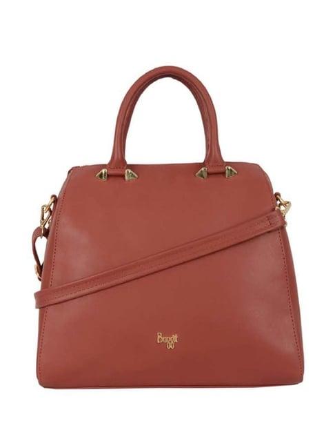 baggit red solid medium handbag