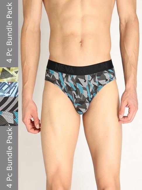 neva multicolor printed briefs - pack of 4