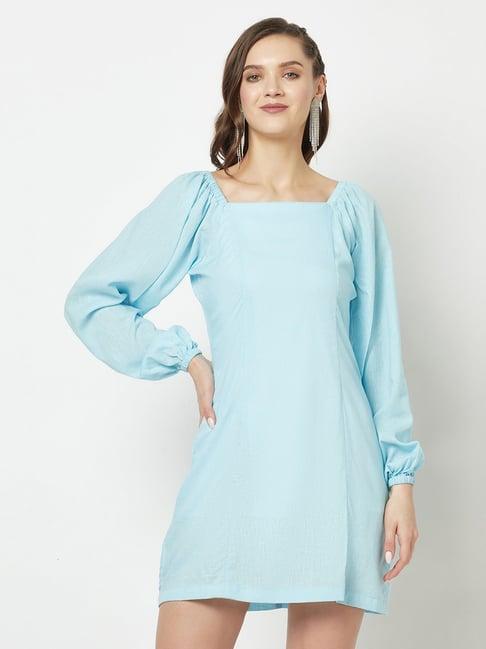 crimsoune club sky blue shift dress