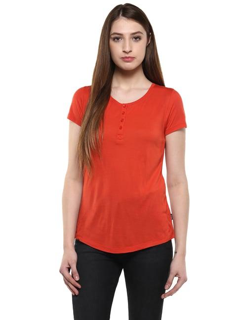 crimsoune club rust slim fit top