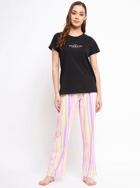 madame m secret multicolor t-shirt with lounge pants