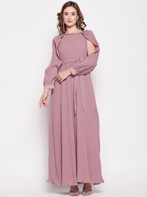 madame mauve maxi dress