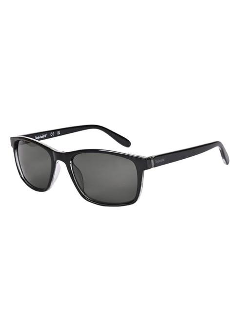 timberland grey rectangular uv protected sunglasses for men