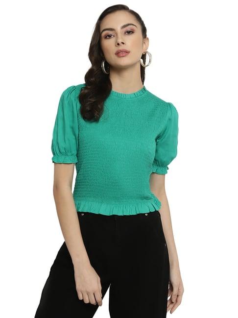 mettle green cotton top