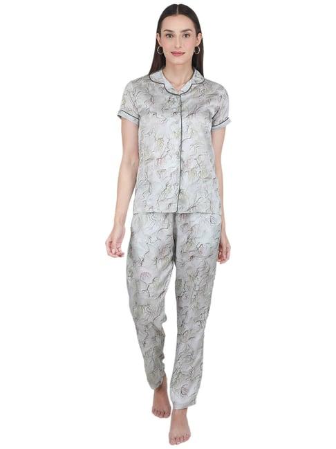 monte carlo green printed shirt with pyjamas