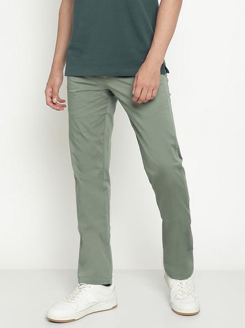 octave deep forest cotton regular fit trousers