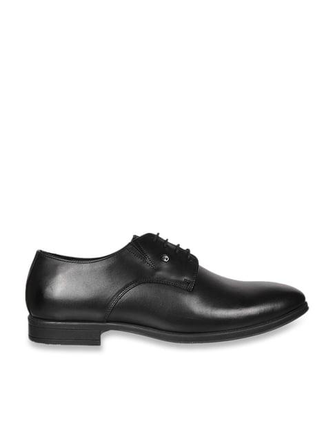 metro men's black shoe lace-up