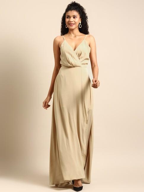 dodo & moa beige maxi dress