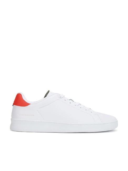 tommy hilfiger men's deep orange sneakers