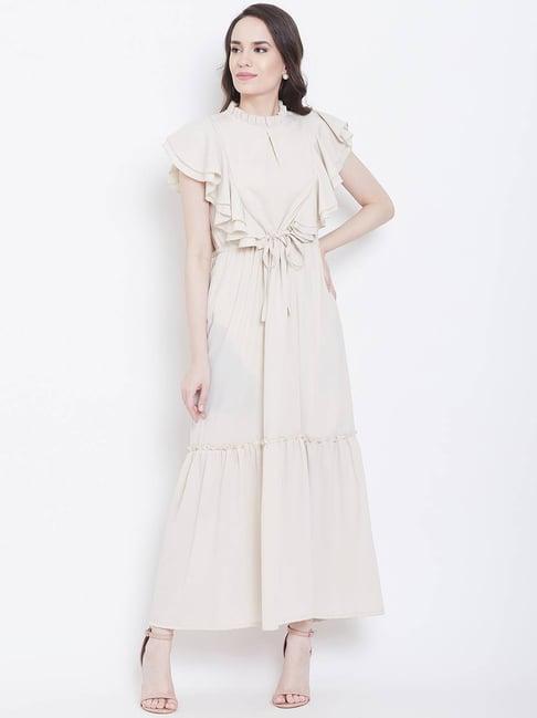 dodo & moa off white relaxed fit gown