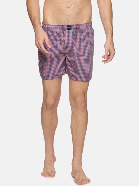 don vino purple regular fit striped boxers