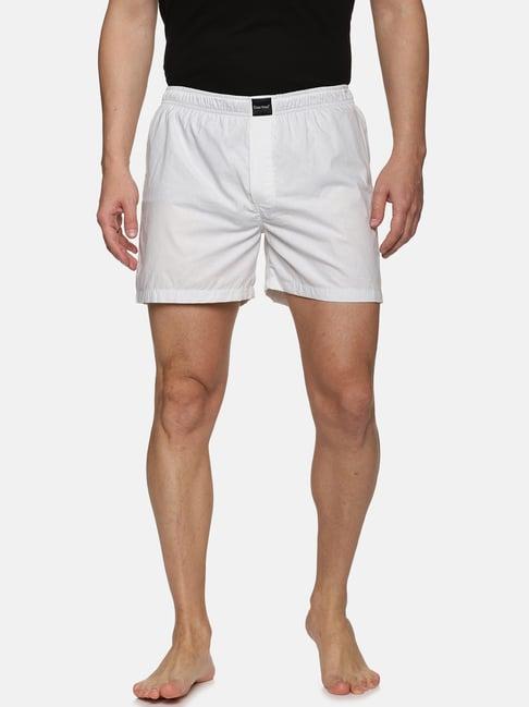 don vino white regular fit printed boxers