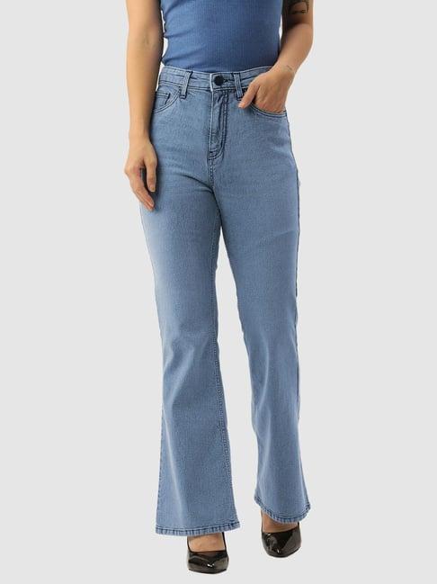 ivoc blue relaxed fit mid rise jeans