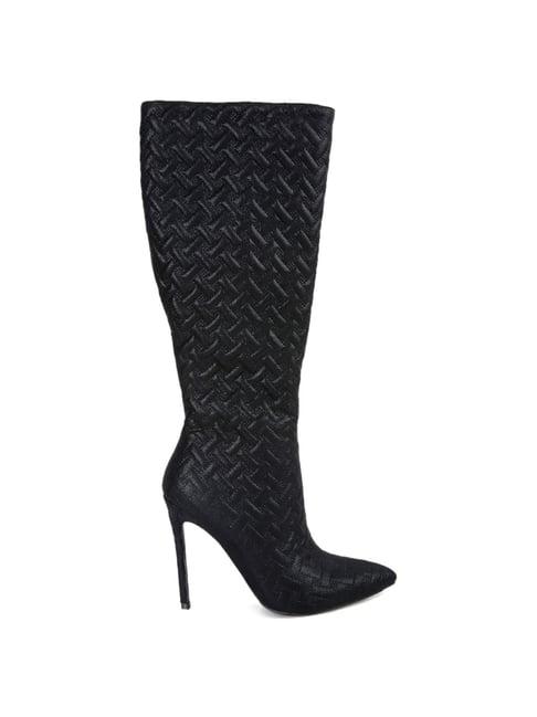 london rag women's black stiletto booties