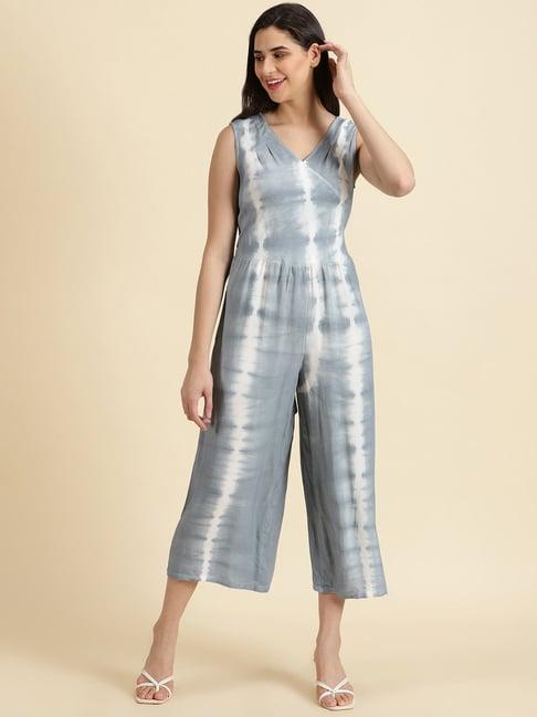 showoff grey tie - dye jumpsuit