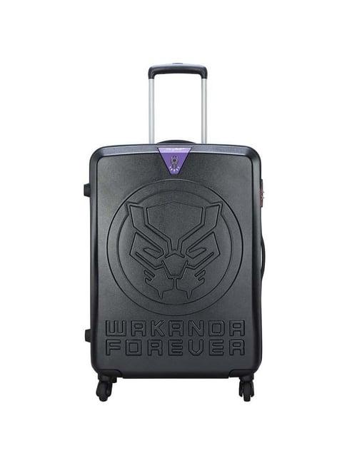 skybags marvel black textured hard medium trolley bag - 48 cm