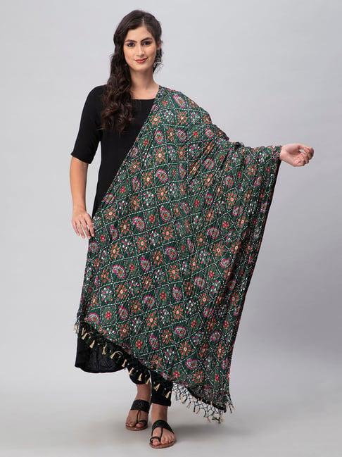 aditi wasan green printed dupatta