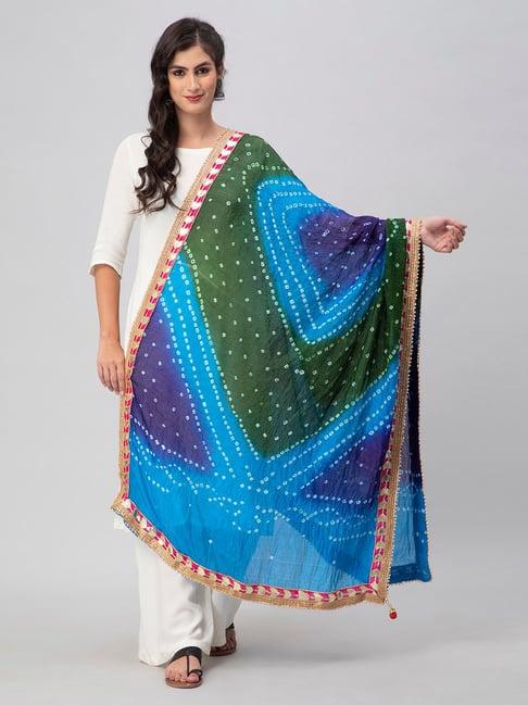 aditi wasan multicolor printed bandhani dupatta