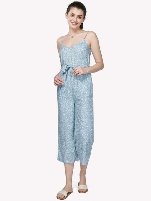 vastrado blue floral print jumpsuit