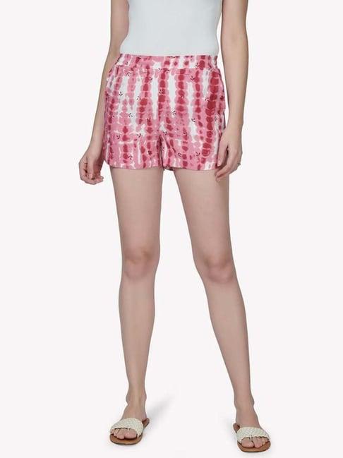 vastrado pink tie & dye shorts