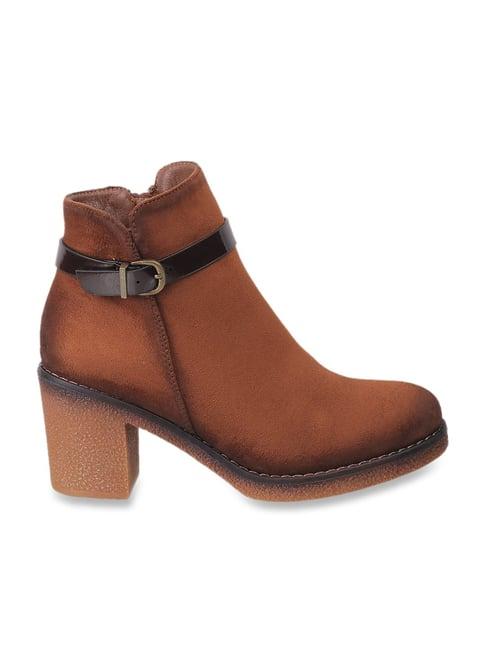 mochi women's camel casual booties