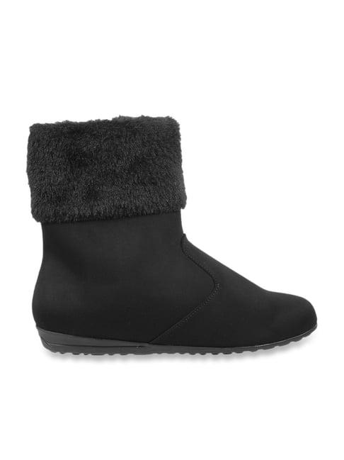 metro women's black snow boots