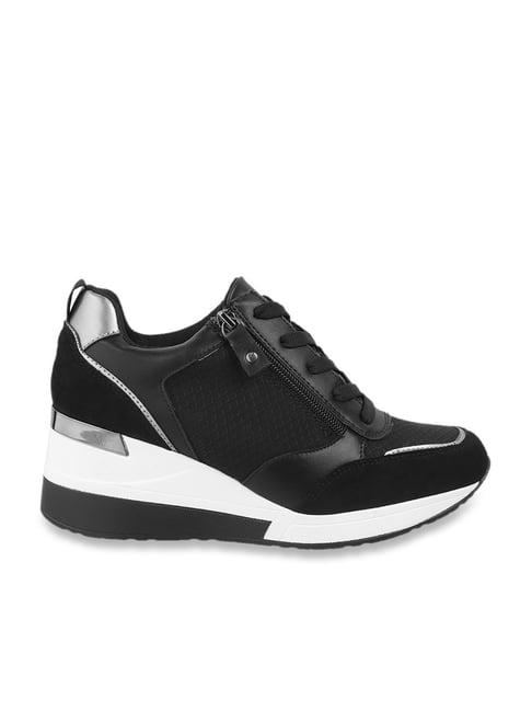 metro women's black running shoes