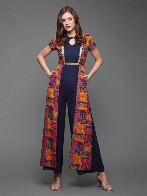 miss chase multicolor printed jumpsuit