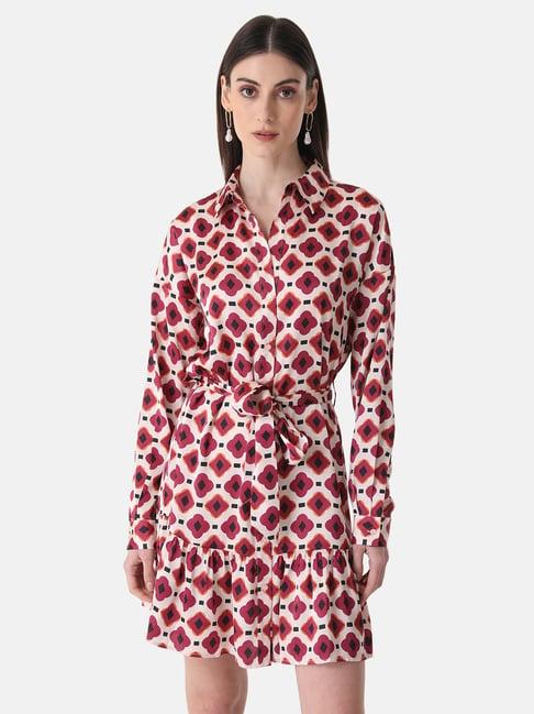 kazo printed shirt dress