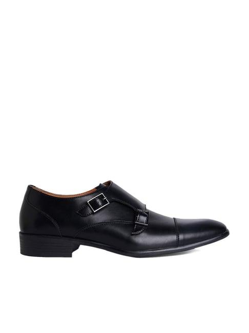 call it spring men's black monk shoes