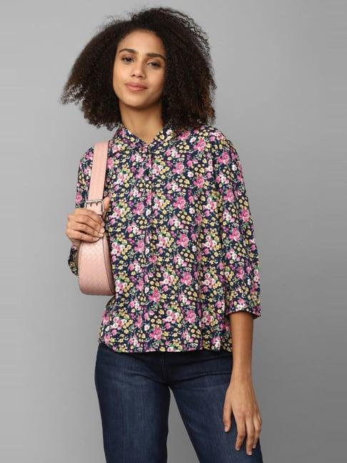 allen solly multicolored printed top