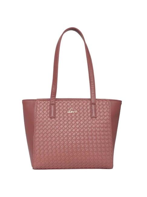 lavie bottega betty pink textured large tote handbag