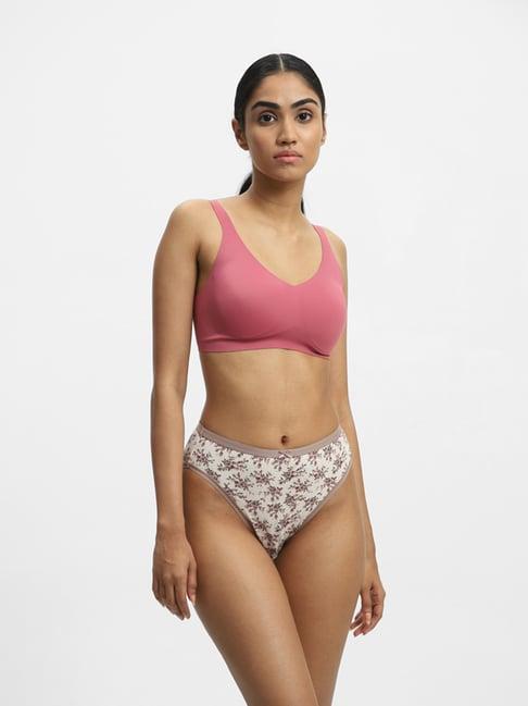 wunderlove by westside pink women's bra