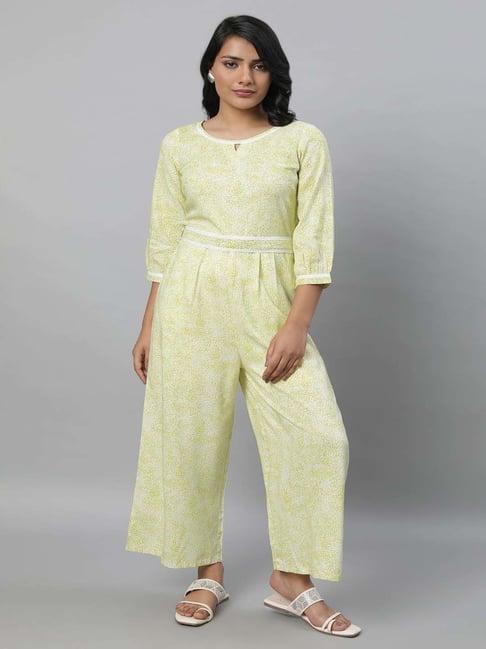 aurelia green printed jumpsuit