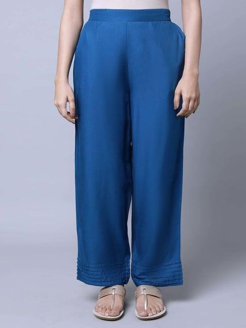 aurelia blue regular fit palazzos