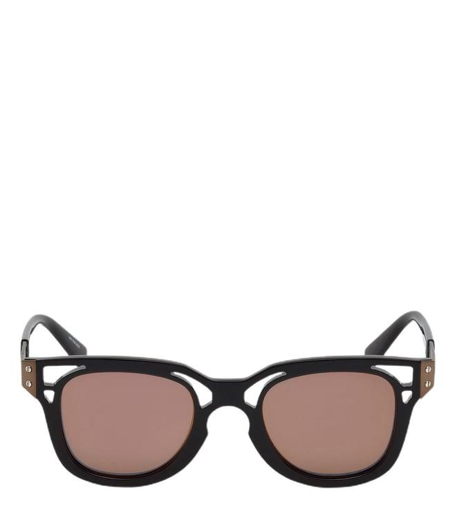 diesel blue winter & fall square sunglasses for women