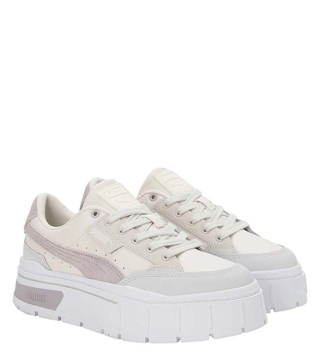 puma women's mayze white sneakers