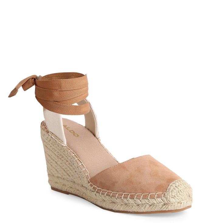 aldo women's efemina240 brown espadrille wedges