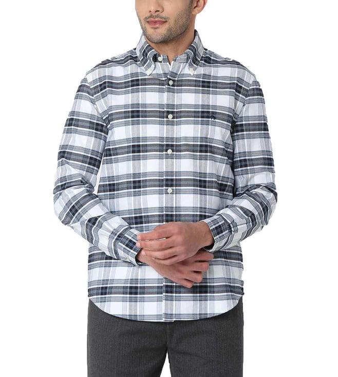 brooks brothers blue checks regent fit sport shirt