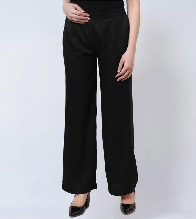 first resort by ramola bachchan black straight pants