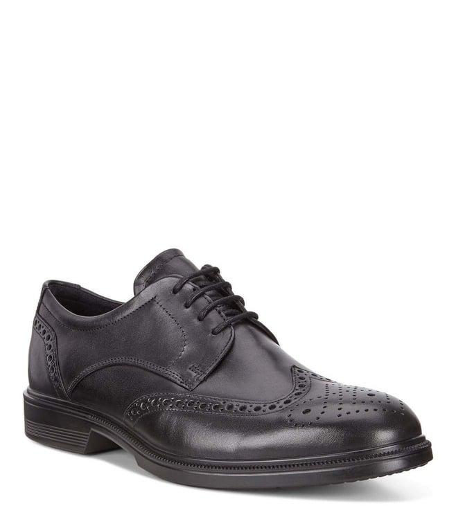 ecco men's lisbon black formal shoes